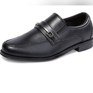 HOMEHOT Boys Dress Shoes Oxford Slip on Loafers Kids Size 2